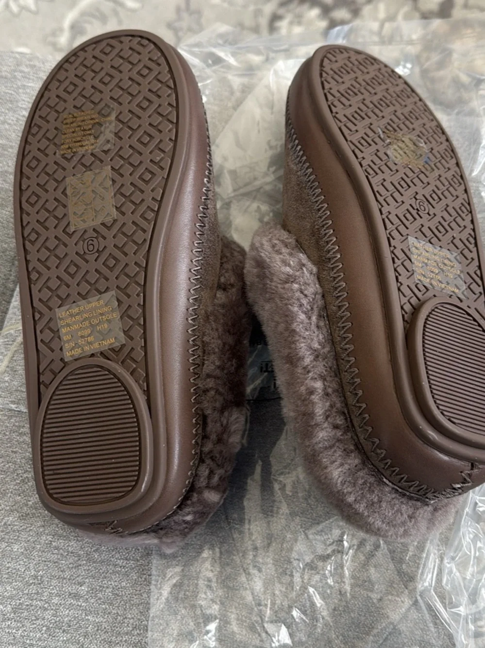 Tory Burch Fuzzy Shearling Lined Shoes